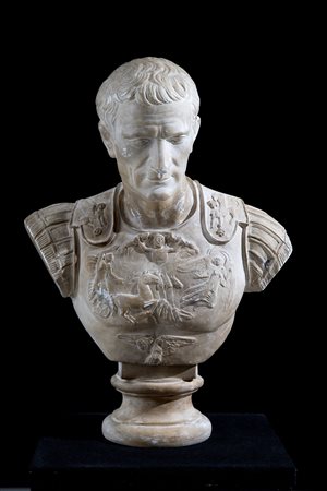 Plaster sculpture "BUST OF EMPEROR"