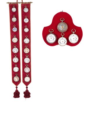 Twenty silver pocket watches