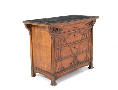 Dresser with marble top
