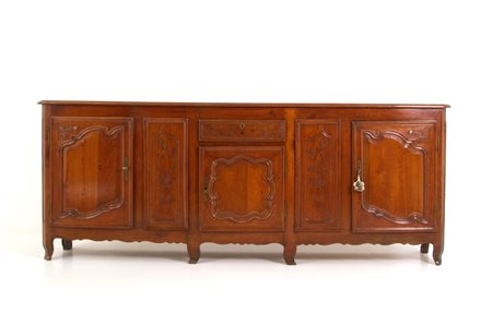 Walnut sideboard with three doors