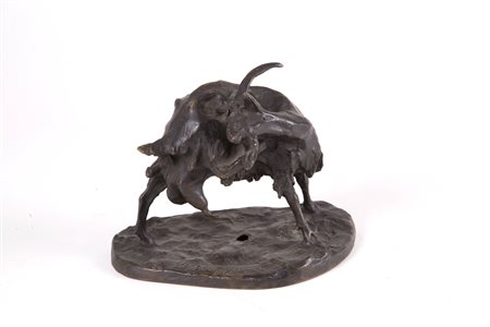ERNESTO BAZZARO. Bronze "GOAT" sculpture
