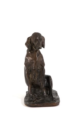 PAVEL PETROVITCH TROUBETZKOY. Sculpture "SITTING DOG"