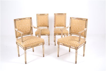 Two armchairs and two chairs