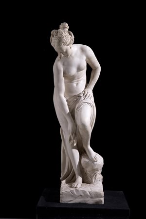 Sculpture in marble paste "VENUS IN THE BATH"