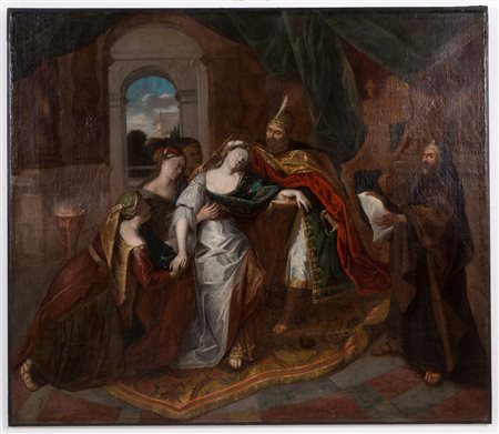 Painting "ESTER FAINTS IN THE PRESENCE OF ASSUERUS"