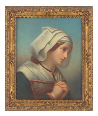 Pastel "WOMAN IN PRAYER"