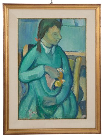 ALESSANDRO VOLPI. Painting "GIRL"