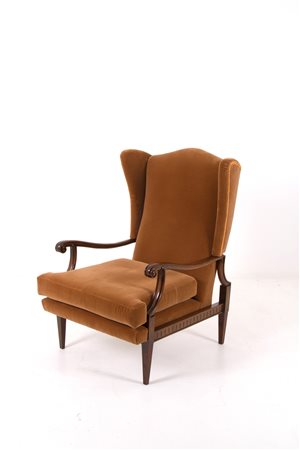 PAOLO BUFFA (Attr.). Velvet armchair