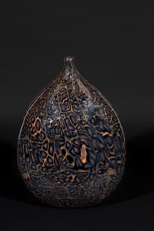 BORBONESE. Speckled glass vase