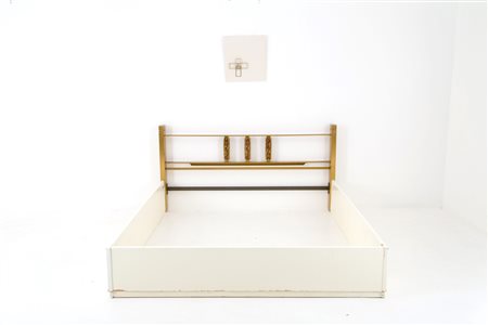 LUCIANO FRIGERIO. Bed with crucifix