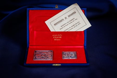 Due medaglie in argento 925