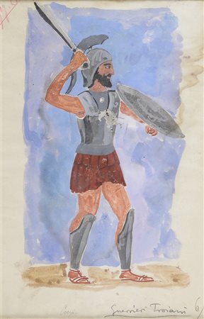 TEMPERA COSTUME TEATRALE DI FELICE CASORATI