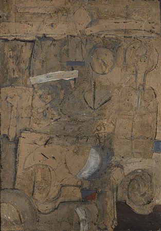 DIPINTO MATERICO DI PIETRO CASCELLA, 1959