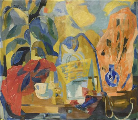 DIPINTO INTERNO DI LUIGI MONTANARINI, 1952