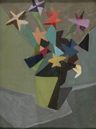 DIPINTO FIORI DI LUCIANO SOMMELLA, 1949