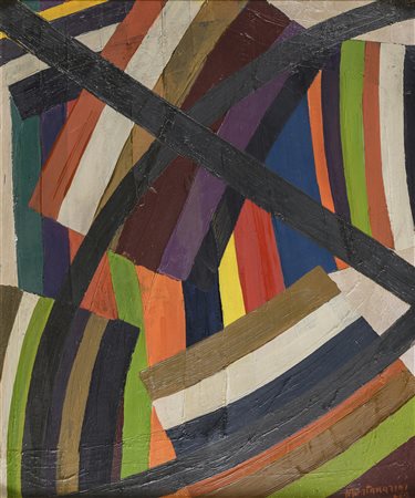 DIPINTO ASTRATTO DI LUIGI MONTANARINI, 1969