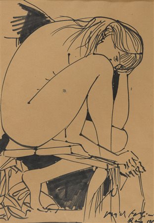 DISEGNO DI PERICLE FAZZINI, 1959