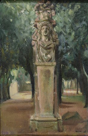 DIPINTO VILLA BORGHESE DI GIACOMO BALLA, ANNI '20