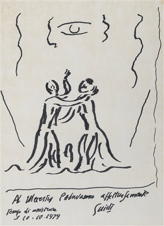 DISEGNO L'INCONTRO DI VIRGILIO GUIDI