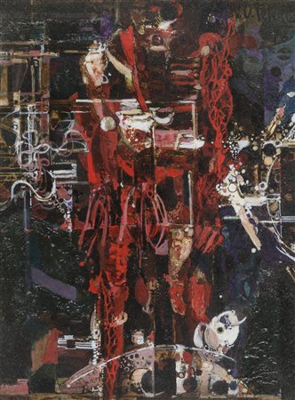 DIPINTO FIGURA DI OTTONE PETRILLO, 1975