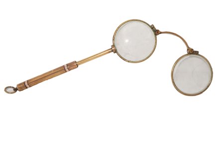 Lorgnette in metallo dorato, Primi XX secolo
