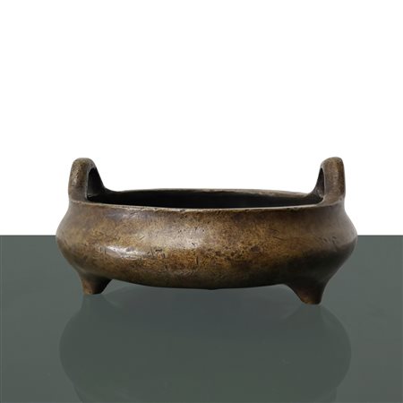 Piccolo contenitore in bronzo,  Qing dynasty