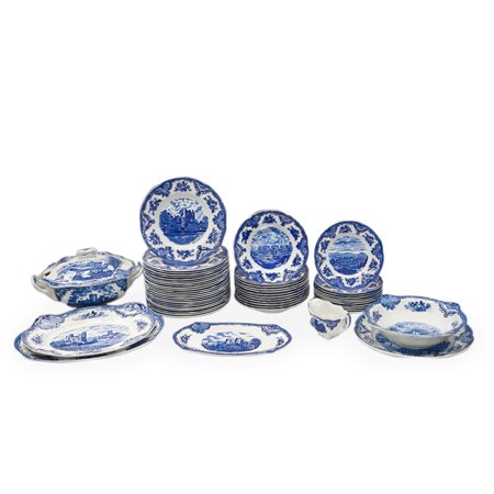 Johnson Bros England - Servizio di piatti in porcellana da 12 