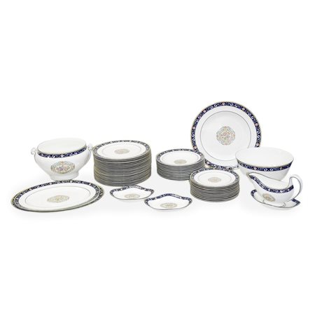 Wedgwood Made in England - Servizio di piatti da 12 in porcellana, mod Runnymede", 1972