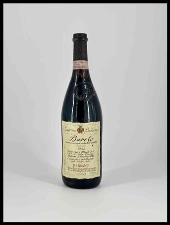 Bersano, Barolo Piedmont, Barolo DOCG - 1 bottle (bt), vintage 1988.Level: Bottom neck (BN), normal