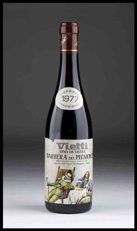 Vietti, Barbera  Piedmont, Barbera vino da tavola - 1 bottle (bt, vintage 1977.Level: Within Neck