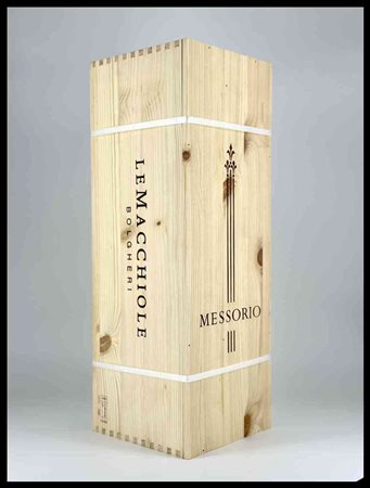 Le Macchiole, Messorio Tuscany, Masseto IGT- 1 Methuselah (6 Lt.), vintage 2018.Level: Within Neck