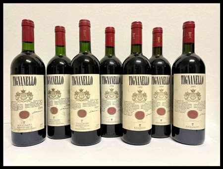 Marchesi Antinori, Tignanello Tuscany, Tignanello IGT - 7 bottles (bt), upright from 1995 to