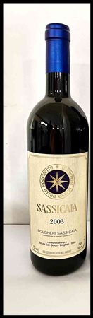 Tenuta San Guido Bolgheri, Sassicaia Tuscany, Sassicaia DOC - 1 bottle (bt), vintage 2003.Level:
