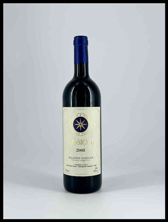 Tenuta San Guido Bolgheri, Sassicaia Toscana, Sassicaia DOC - 1 bottle (bt), vintage 2008.Level: