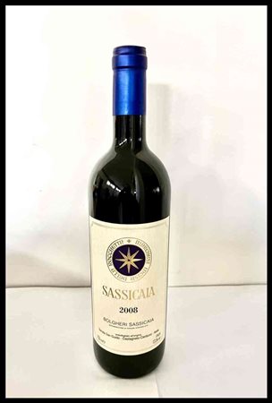 Tenuta San Guido Bolgheri, Sassicaia Tuscany, Sassicaia DOC - 1 bottle (bt), vintage 2008.Level: