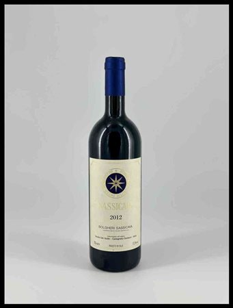 Tenuta San Guido Bolgheri, Sassicaia Tuscany, Sassicaia DOC - 1 bottle (bt), vintage 2012.Level: