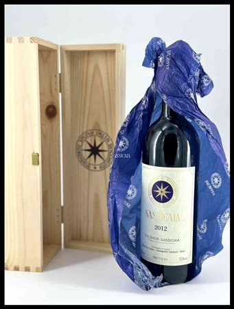 Tenuta San Guido Bolgheri, Sassicaia Tuscany, Sassicaia DOC - 1 bottle (bt), vintage 2012.Level: