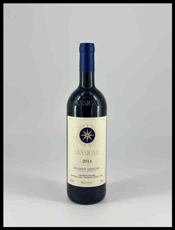 Tenuta San Guido Bolgheri, Sassicaia Tuscany, Sassicaia DOC - 1 bottle (bt), vintage 2014.Level:
