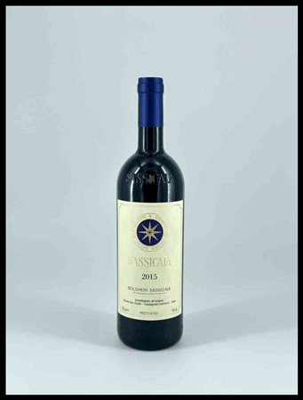 Tenuta San Guido Bolgheri, Sassicaia Tuscany, Sassicaia DOC - 1 bottle (bt), vintage 2015.Level: