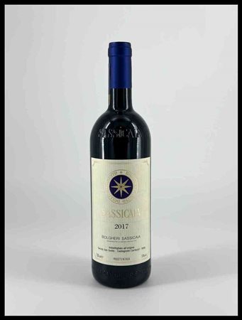 Tenuta San Guido Bolgheri, Sassicaia Tuscany, Sassicaia DOC - 1 bottle (bt), vintage 2017.Level: