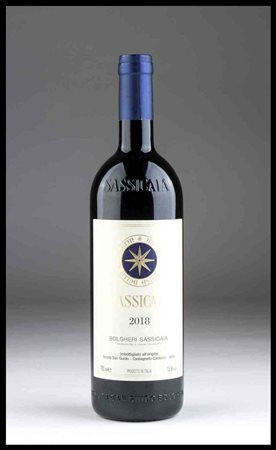 Tenuta San Guido Bolgheri, Sassicaia Tuscany, Sassicaia DOC - 1 bottle (bt), vintage 2018.Level: