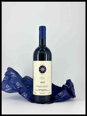 Tenuta San Guido Bolgheri, Sassicaia Tuscany, Sassicaia DOC - 1 bottle (bt), vintage 2018.Level: