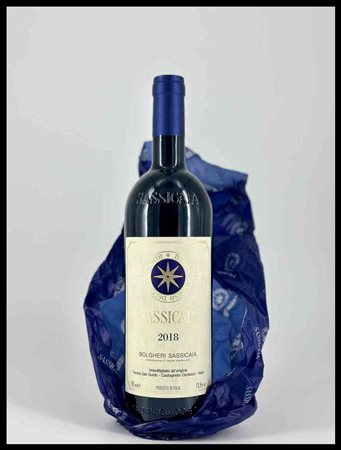 Tenuta San Guido Bolgheri, Sassicaia Tuscany, Sassicaia DOC - 1 bottle (bt), vintage 2018.Level:
