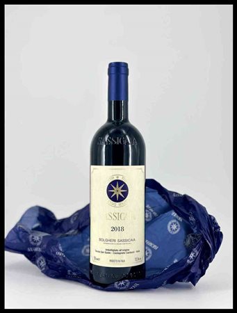 Tenuta San Guido Bolgheri, Sassicaia Tuscany, Sassicaia DOC - 1 bottle (bt), vintage 2018.Level: