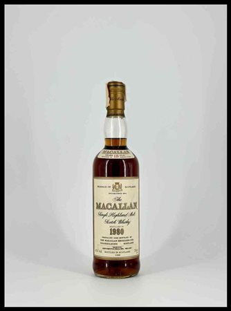 The Macallan Single Highland Malt  1980 18 Years Old Scotch Whisky Scotland, Old Single Malt
