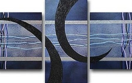 TIMPANARI SIMONA Sinnai (Cagliari) 1976 Trittico nel blu 2016 Tecnica mista...