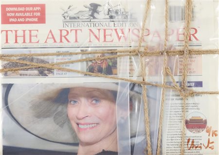 Christo, Wrapped Art Newspaper, 2015