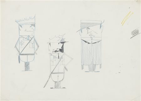 Pino Pascali, Policemen con manganello e killer, 1962