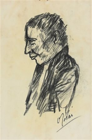 Ottone Rosai, Ritratto di uomo di profilo, 1938