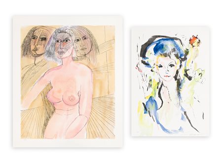 AUTORI VARI (CASSINARI, TRECCANI) - Lotto unico composto da 2 opere grafiche